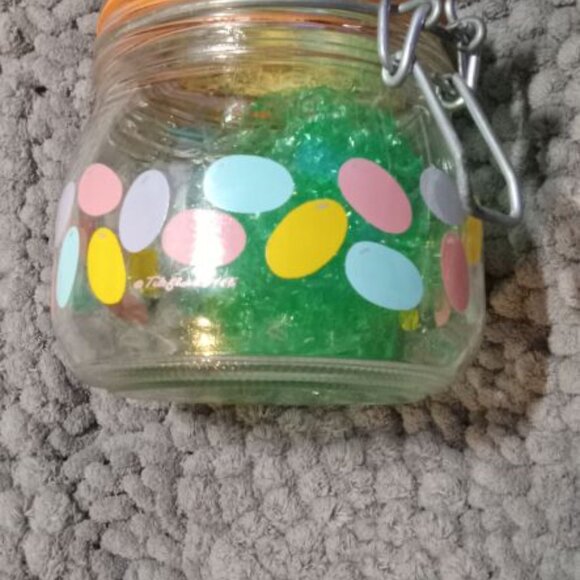 Antique Vintage Swing Top Glass Mason Easter Bunny Holiday Decorative Jar - Picture 13 of 15